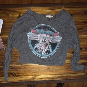 Medium Van Halen crop top